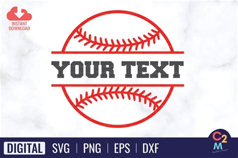 Baseball Monogram Frame Svg Baseball Svg Cut File