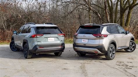 2021 Toyota Rav4 Vs Nissan Rogue Comparison Test Autotrader Ca