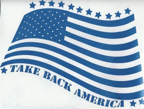 Take America Back Decal By Fluttterv On Etsy