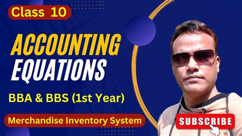 Accounting Equation Class 10 Chapter 02 03a Bba 1st Year