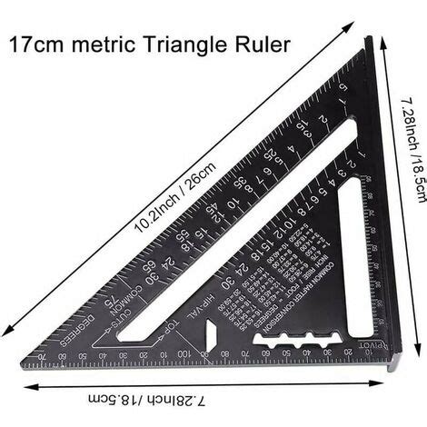 Dpzo Equerre Menuisier Multifonctions Cm Et Cm Triangle M Tal