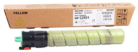 Ricoh Mp C 2051 2551 Orjinal Sarı Toner 841507 842062 210gr