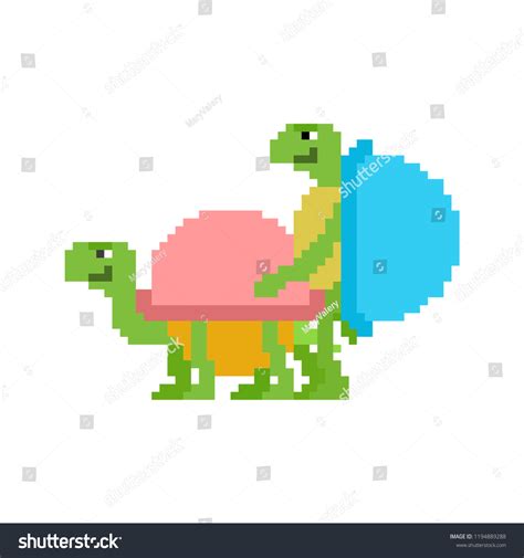 Turtle Sex Pixel Art Tortoise Intercourse Stock Vector Royalty Free