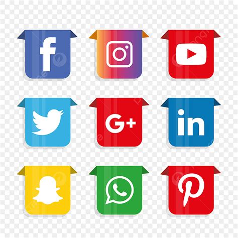 Social Media Marketing Clipart Hd Png Social Media Icons Set Logo