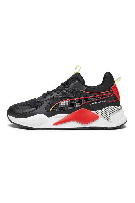 Puma Pantofi Sport De Piele Ecologica Cu Garnituri De Plasa Rs X Rosu