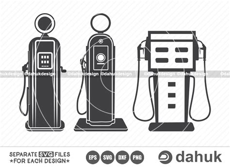 Old Gas Pump Svg Petrol Pump Svg Gasoline Svg Retro Gash Etsy