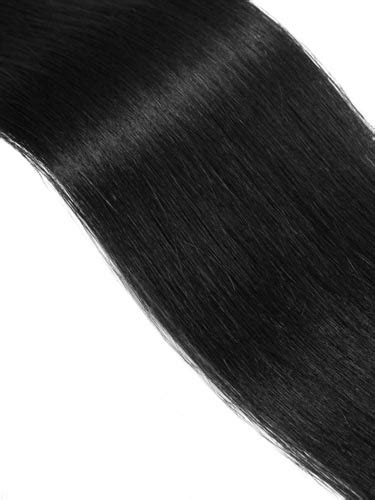 Fab Clip In Remy Hair Extensions Full Head 1 Jet Black 22 Inch