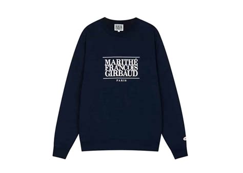 Buy Marithe Francois Girbaud Classic Logo Crewneck Navy Online In