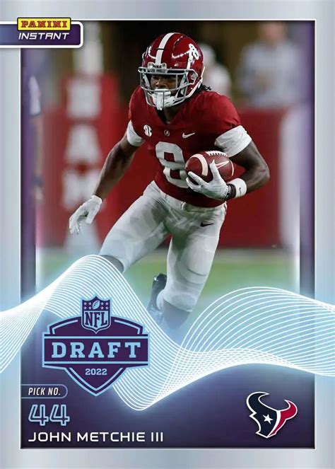 Nfl Houston Texans 2022 Instant Draft Night Football Single Card John