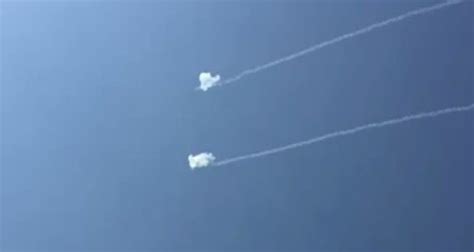 Iron Dome Intercepts Missiles In Skies Over Sderot [video]