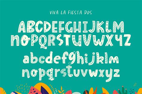 Viva La Fiesta Font Trio (Party Fonts, Celebration Fonts, Coloful) By ...