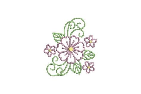 Outline Flowers Embroidery Designs 2025 466 Free And Premium Embroidery Designs · Creative