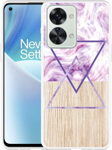 Cazy Hoesje Geschikt Voor OnePlus Nord 2T Color Paint Wood Art Bol