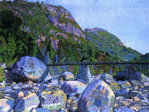 Harold Gilman The Mountain Bridge Norway Oil Painting Reproductions