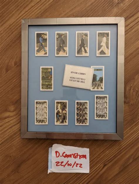 The Beatles Abbey Road Cigarette Cards Framed £2500 Picclick Uk