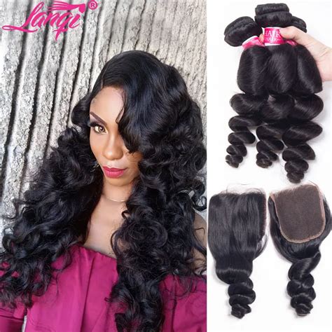 Loose Wave Bundles With Closure Brazilian Hair Weave Bundles With