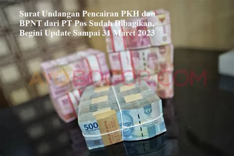 Surat Undangan Pencairan Pkh Dan Bpnt Dari Pt Pos Sudah Dibagikan