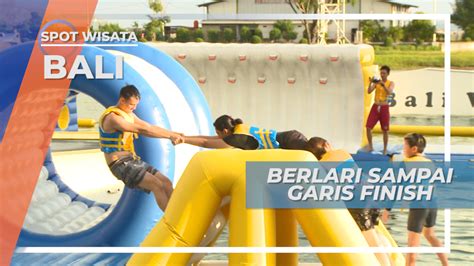 Adu Cepat Mencapai Garis Finish Wahana Apung Bali