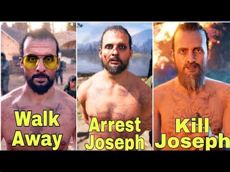 Far Cry Joseph Seed All Endings Youtube