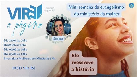 Mini Semana De Evangelismo Do Minist Rio Da Mulher Youtube