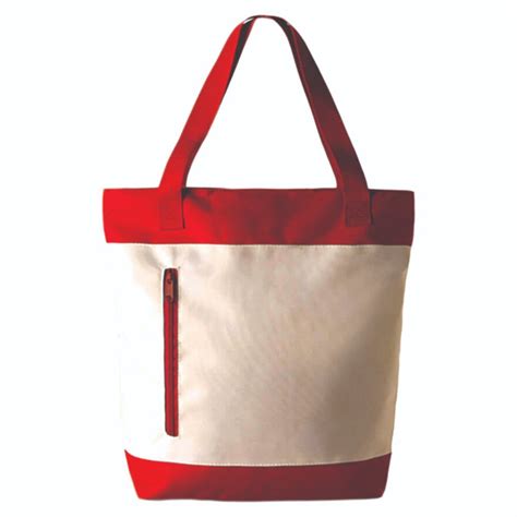 Red White Loop Handle 10 Kg Zipper Canvas Bag At Rs 50 Piece In