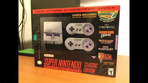 Snes Classic Unboxing 2018 Youtube