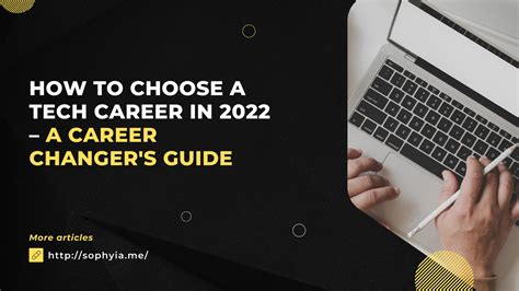 How To Choose A Tech Career A Career Changer S Guide