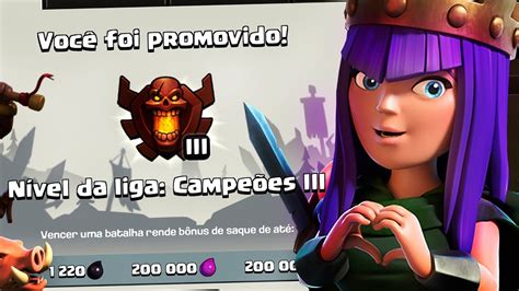 Cheguei Ao Vivo Na Liga CampeÃo No Push Cv9 Clash Of Clans Youtube