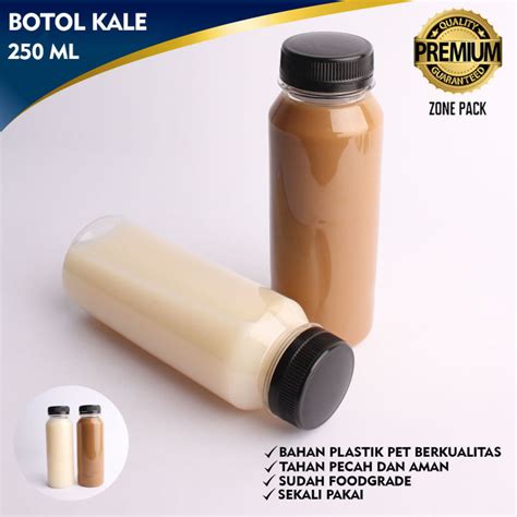 Botol Plastik Kale 250 Ml Botol Minuman PET Satuan Botol Plastik Jus