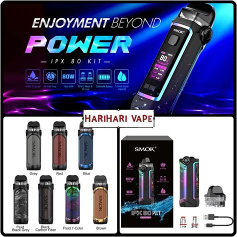 Smok Ipx80 Original Smok Ipx 80 Pod Mod Kit 80w 3000mah Battery Smok