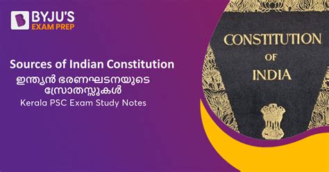 Sources Of Indian Constitution