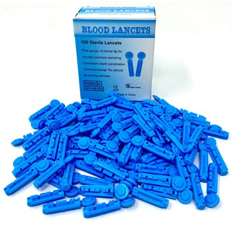 Blood Lancets G Sterile Diabetic Glucose Cholesterol Lancet Test