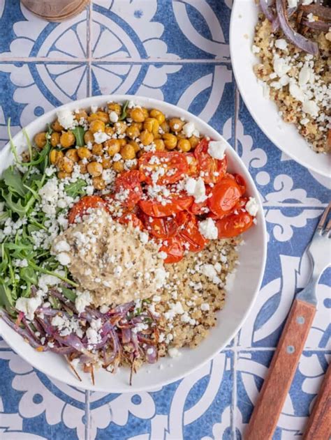 Mediterranean Quinoa Bowl With Roasted Vegetables Marley S Menu