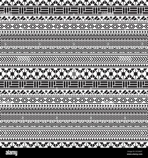 Tribal Seamless Pattern Geometric Seamless Aztec Pattern Design Stock