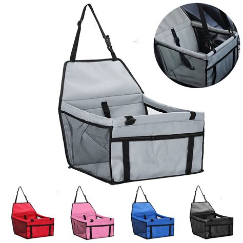 Small Dog Car Seats for Small and Medium Pets, Foldable Portable Puppy Pet Car Booster Seats ...