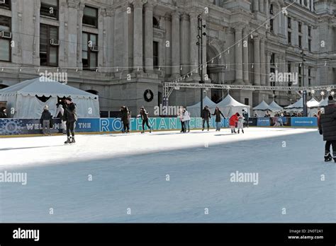 The Seasonal Rothman Ice Rink In Dilworth Park Part Of The