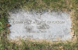 Conrad Carlyle Erickson M Morial Find A Grave