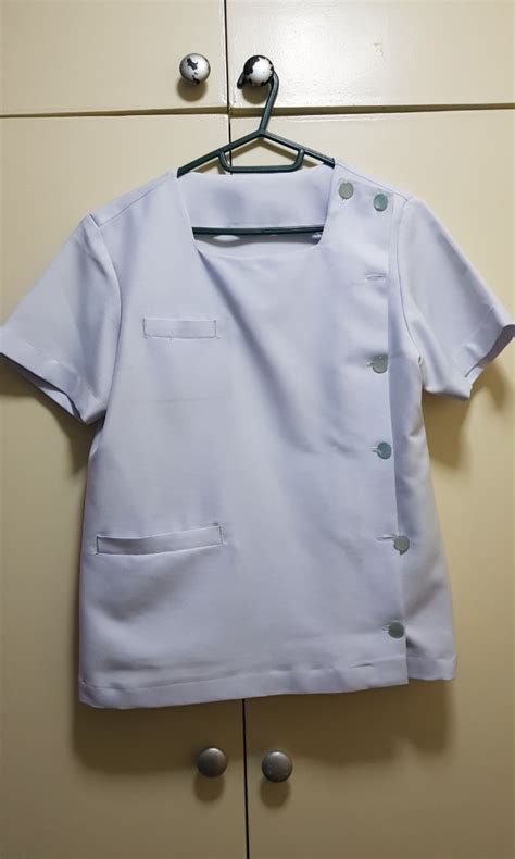 White Uniform Medicine Nursing Or Med Tech Womens Fashion