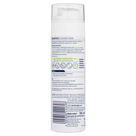 Nivea Men Sensitive Shaving Foam Ml Discount Chemist