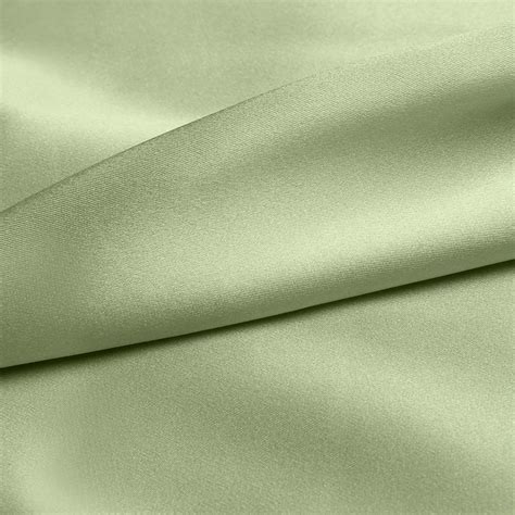 Pea Green Charmeuse Fabric Pure Silk For Fashion