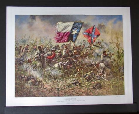 Don Troiani Lone Star Ap Civil War Print Never Framed Mint