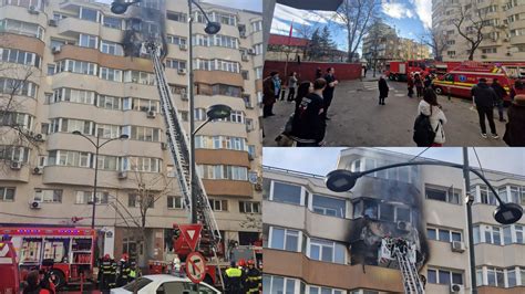 Incendiu pe Calea Dorobanți din București chiar lângă ambasada Turciei