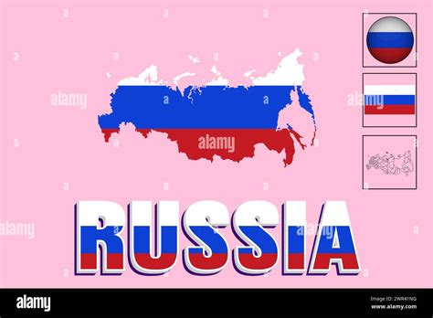 Russia Political Map Stock Vector Images Alamy