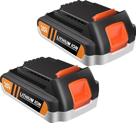 2pack 20 Volt 30ah Compatible With Black And Decker 20v Battery Compatible With