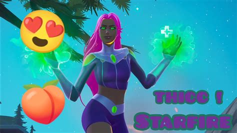 Starfire Is Thicc Fortnite Booty Showcase Youtube