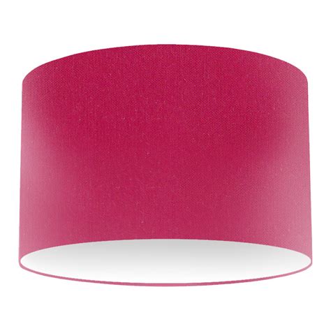 Hot Pink Silk Drum Lampshade Dorval Lighting