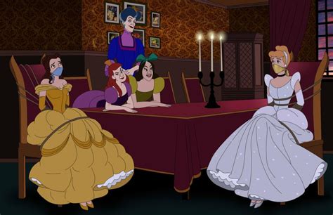 Bound At The Ball Belle And Cinderella By Serisabibi On Deviantart Disney Princess Art