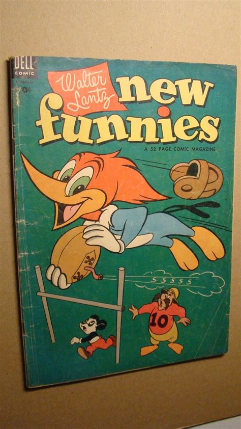 New Funnies 202 Solid Woody Woodpecker Dell Comics 1954 Walter Lantz