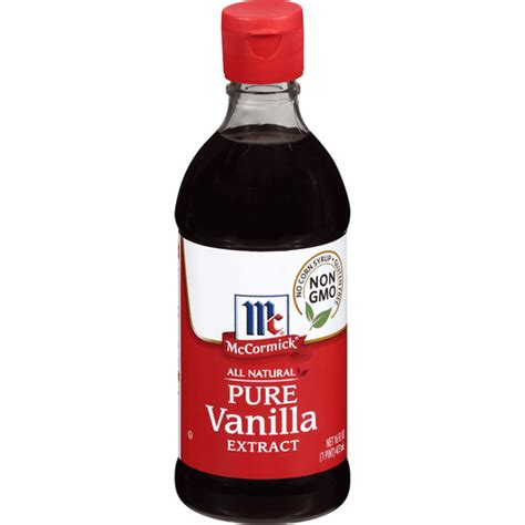 Mccormick All Natural Pure Vanilla Extract 16 Fl Oz Salt Spices