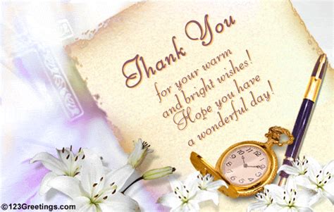 Thank Your Colleague For Their Wishes Free Thank You Ecards 123